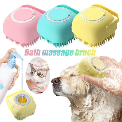Pet Cleaning Wash Bath Massage Brush Soft Safety Silicone Pet Accessories for Dogs Cats Tools Pet Products